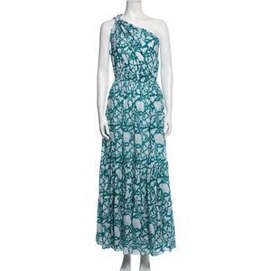 Charina Sarte Floral One Shoulder Dress